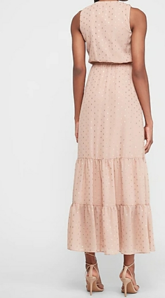 Metallic Clip Dot Ruffle Maxi - Picture 3 of 6